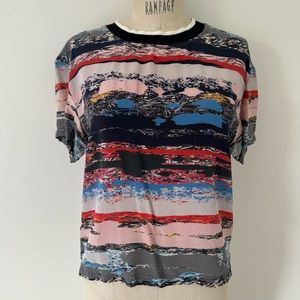 Open Ceremony Silk Printed Top